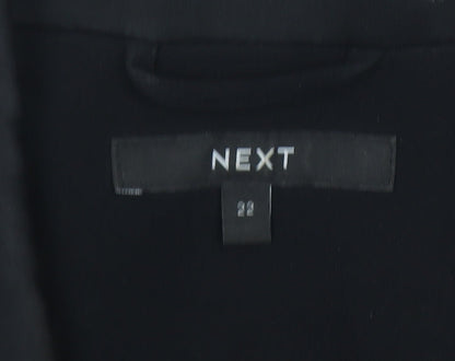 Next Women’s Black Tuxedo Blazer UK 22 Double-Breasted Shawl Collar
