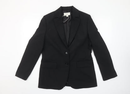 Marks and Spencer Women’s Black Size 10 Regular Fit Blazer