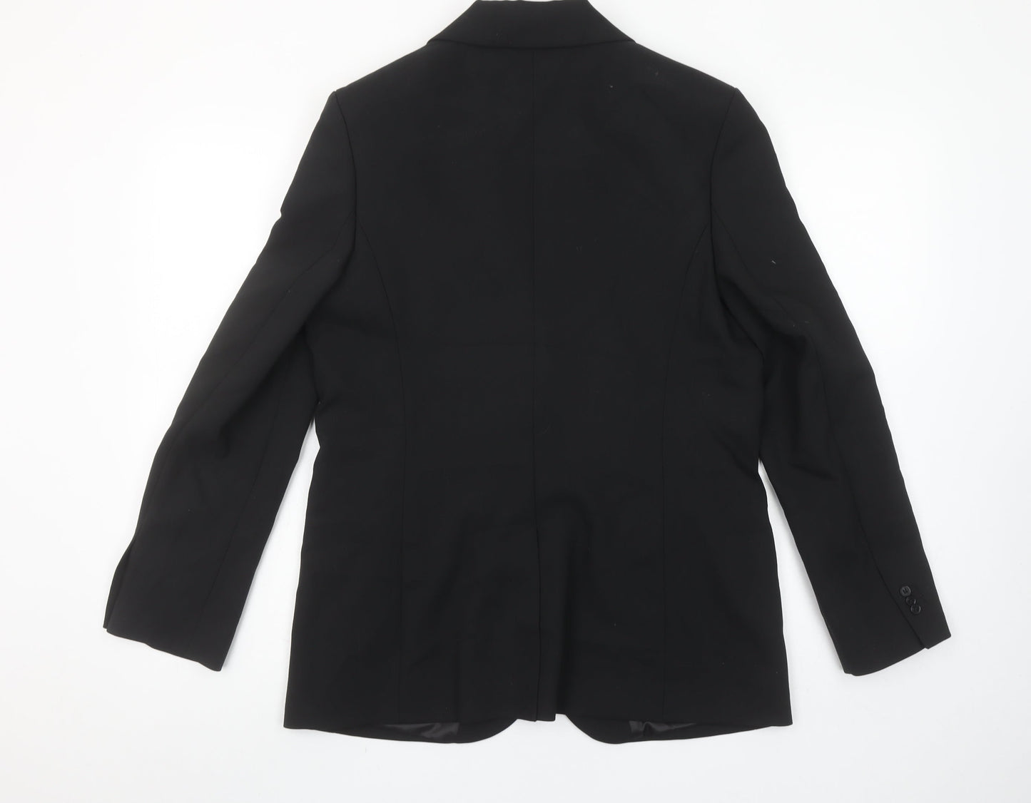 Marks and Spencer Women’s Black Size 10 Regular Fit Blazer