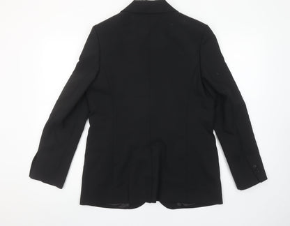 Marks and Spencer Women’s Black Size 10 Regular Fit Blazer