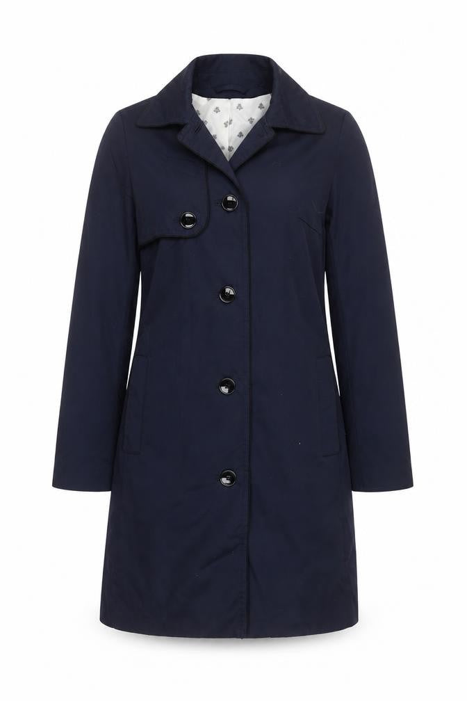 Womens UK Size 8 H&M Blue Trench Coat