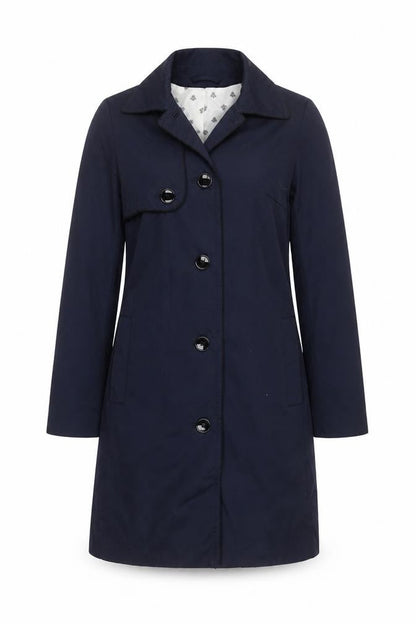 Womens UK Size 8 H&M Blue Trench Coat