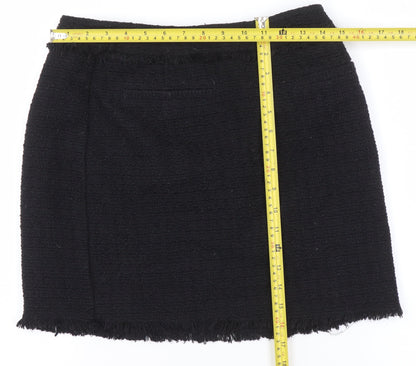 Womens UK Size 10 H&M Straight & Pencil Tweed Skirt