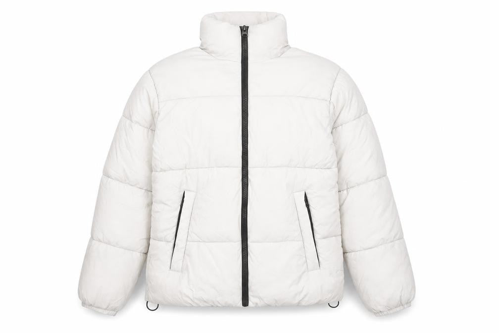 Womens UK Size XS Primark Ivory Puffer Jacket