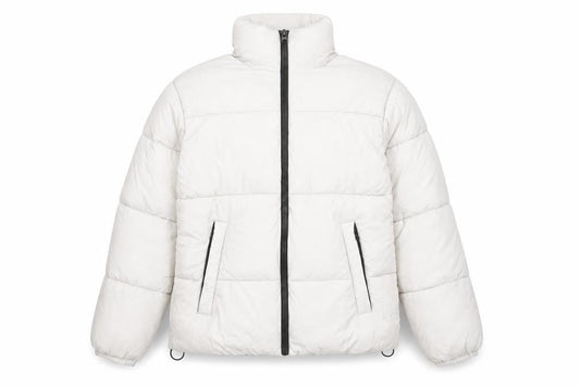 Womens UK Size XS Primark Ivory Puffer Jacket