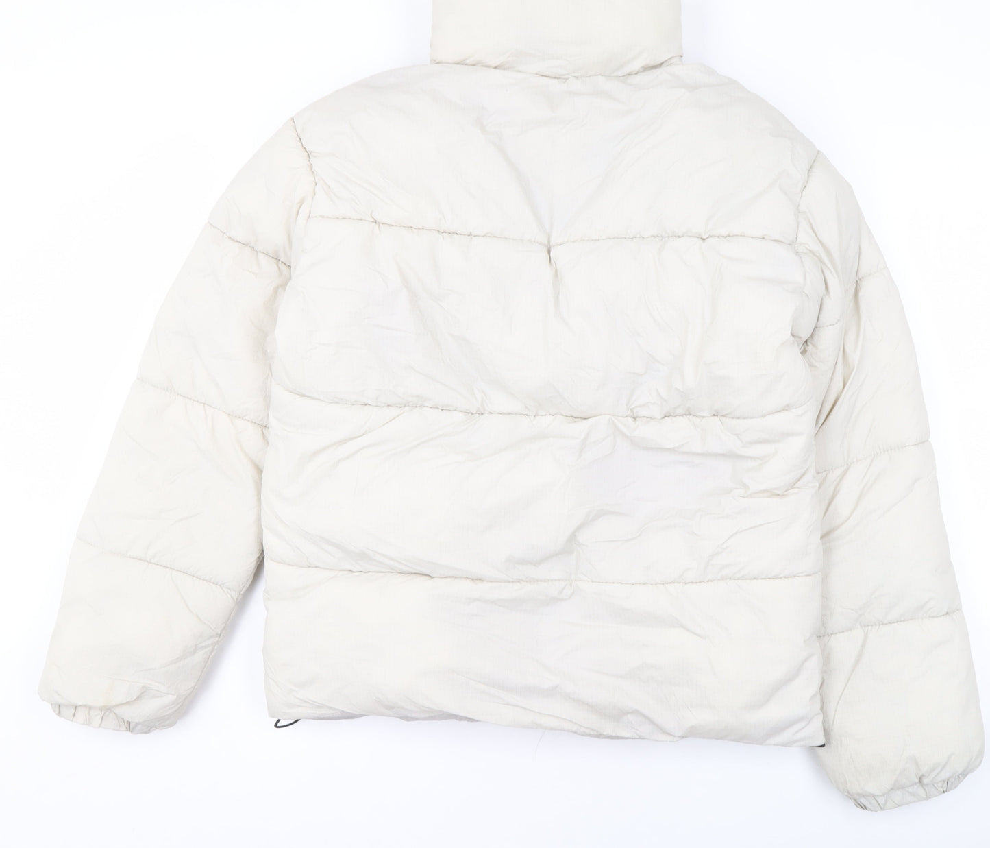Womens UK Size XS Primark Ivory Puffer Jacket