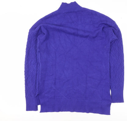 Womens UK Size S Cyrus Blue Pullover Sweatshirt