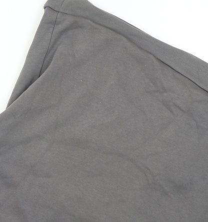 U.S. Athletic Men's Grey 2XL Hooded 1/4 Zip Fleece Jacket