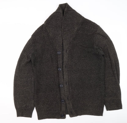 Womens UK Size L David Jones Brown Cardigan Jumper