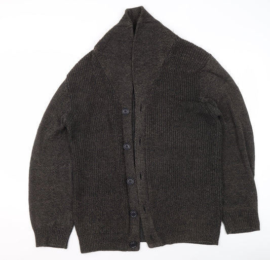 Womens UK Size L David Jones Brown Cardigan Jumper