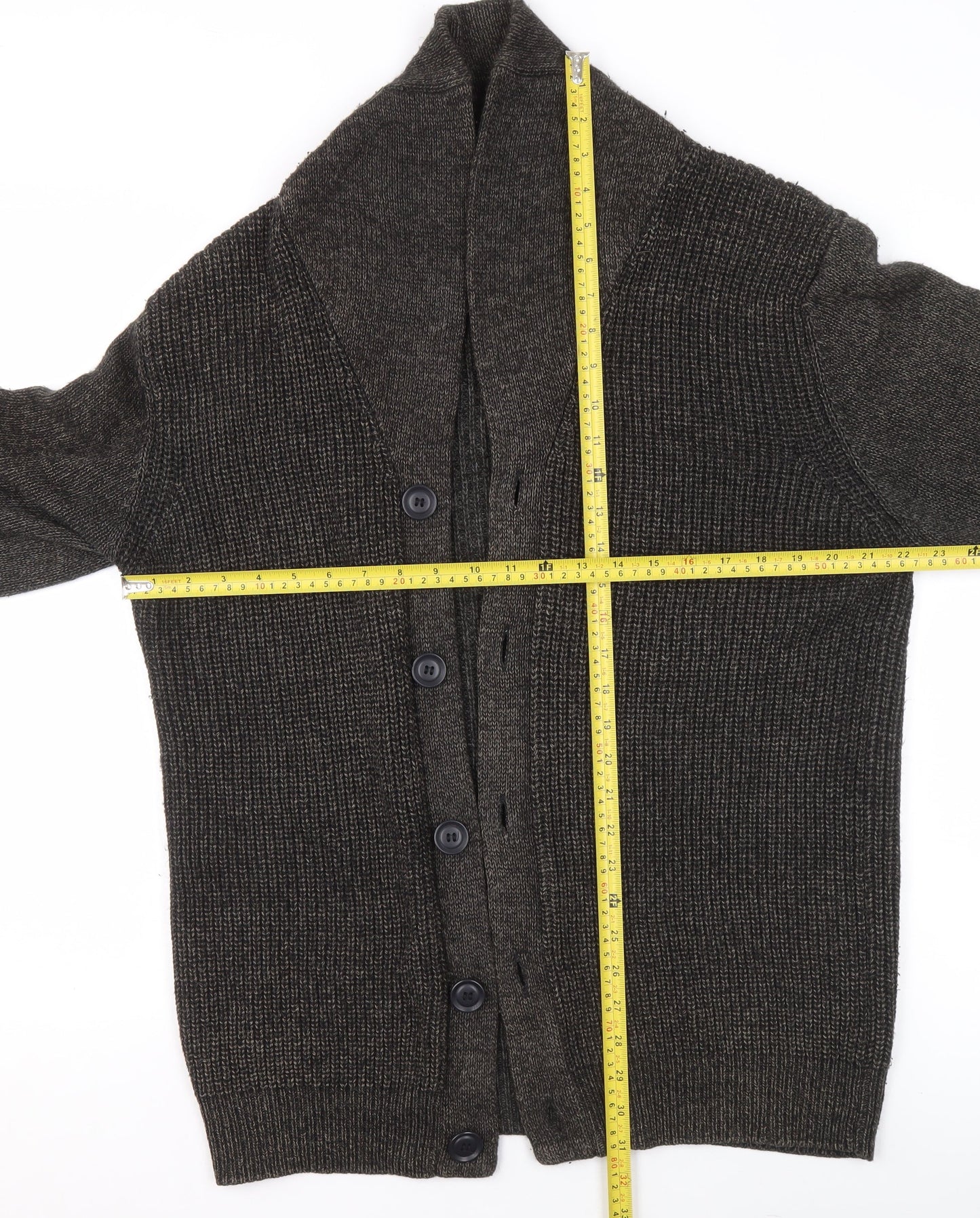 Womens UK Size L David Jones Brown Cardigan Jumper