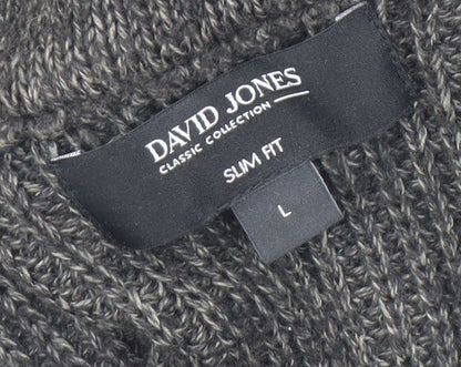 Womens UK Size L David Jones Brown Cardigan Jumper