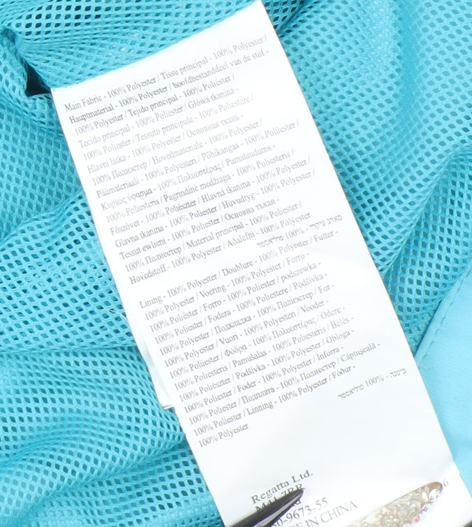 Womens UK Size 14 Regatta Blue Rain Coat