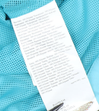 Womens UK Size 14 Regatta Blue Rain Coat