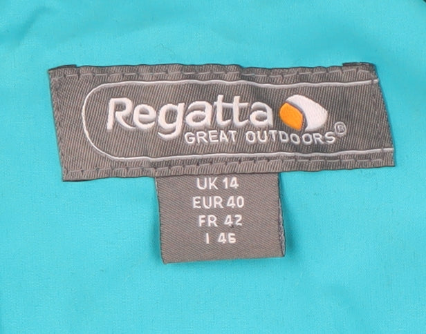 Womens UK Size 14 Regatta Blue Rain Coat