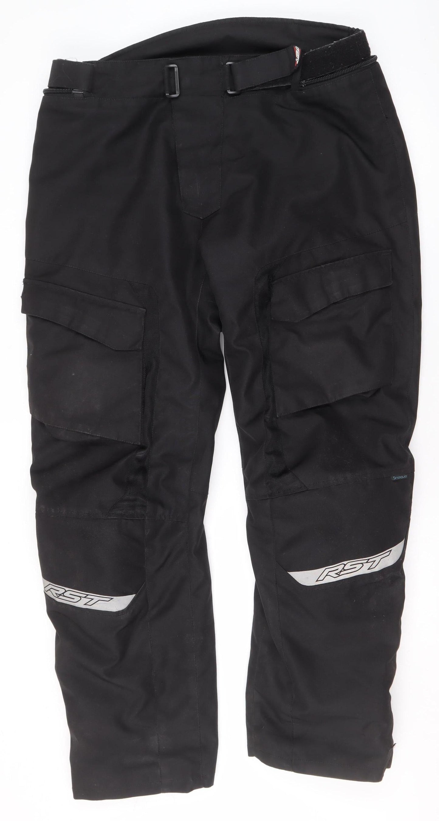 RST Mens Black Motorcycle Cargo Waterproof Trousers Size 38