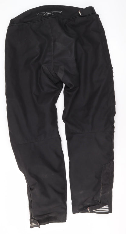 RST Mens Black Motorcycle Cargo Waterproof Trousers Size 38