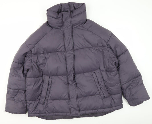 George Women’s Grey XL Puffer Jacket Polyester Winter Coat