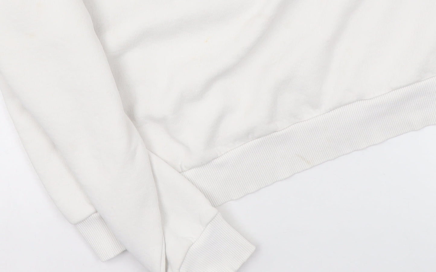 Womens UK Size M River Island White Pullover Sweatshirt