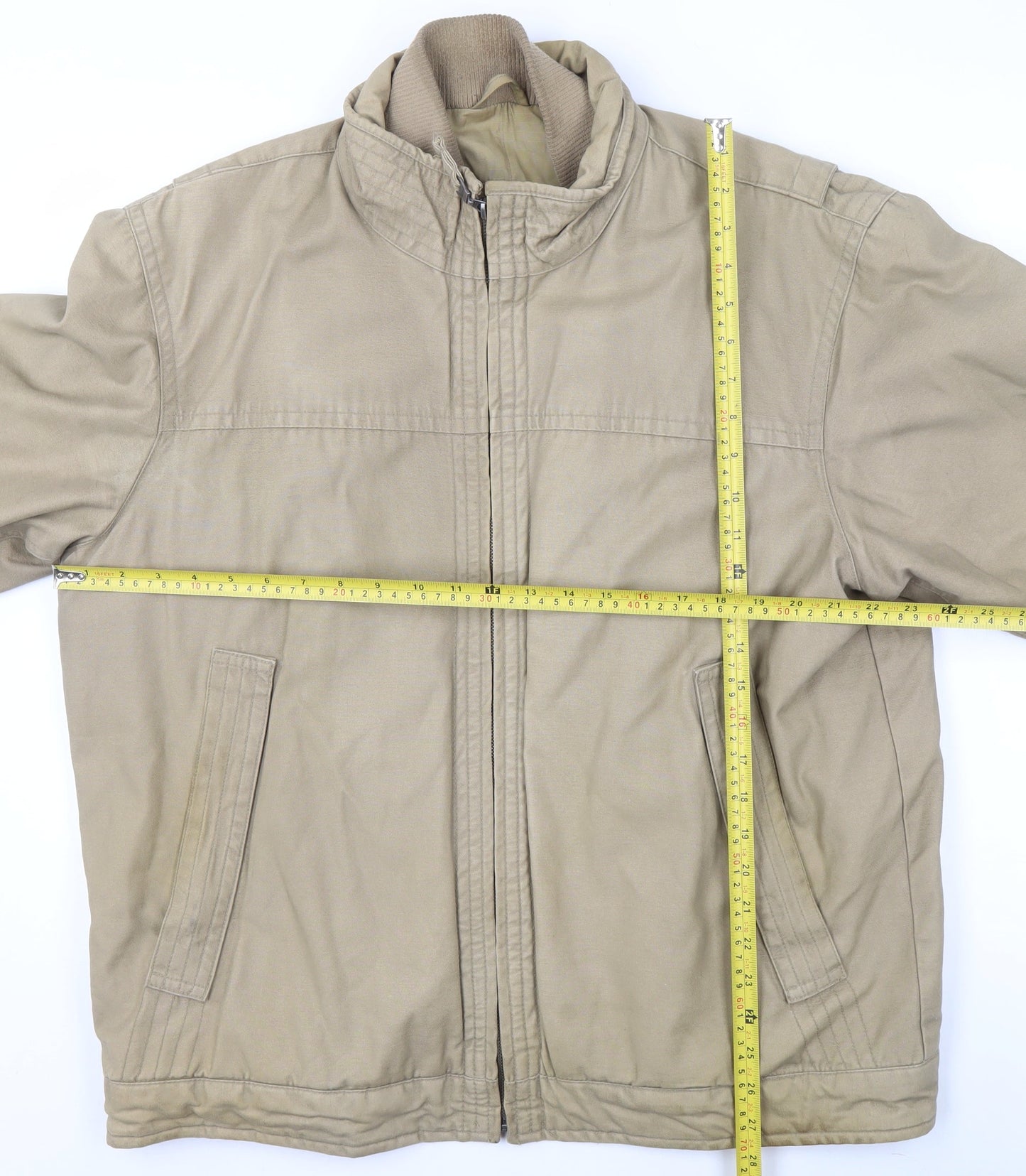 Mens UK Size L BHS Beige Basic Jacket