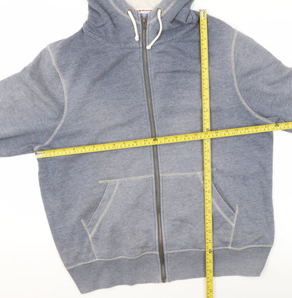 Peter Storm Mens Grey XL Full Zip Hooded Basic Jacket