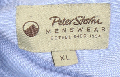 Peter Storm Mens Grey XL Full Zip Hooded Basic Jacket