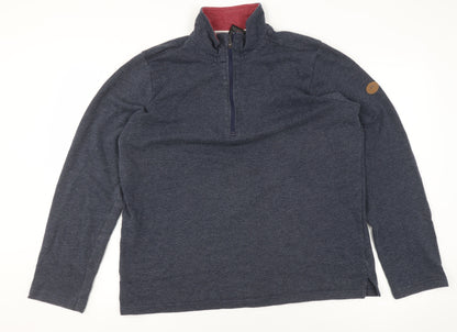 Mens UK Size L Trespass Blue Pullover Sweatshirt