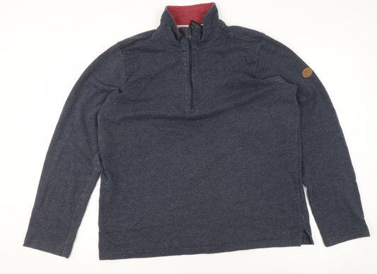 Mens UK Size L Trespass Blue Pullover Sweatshirt