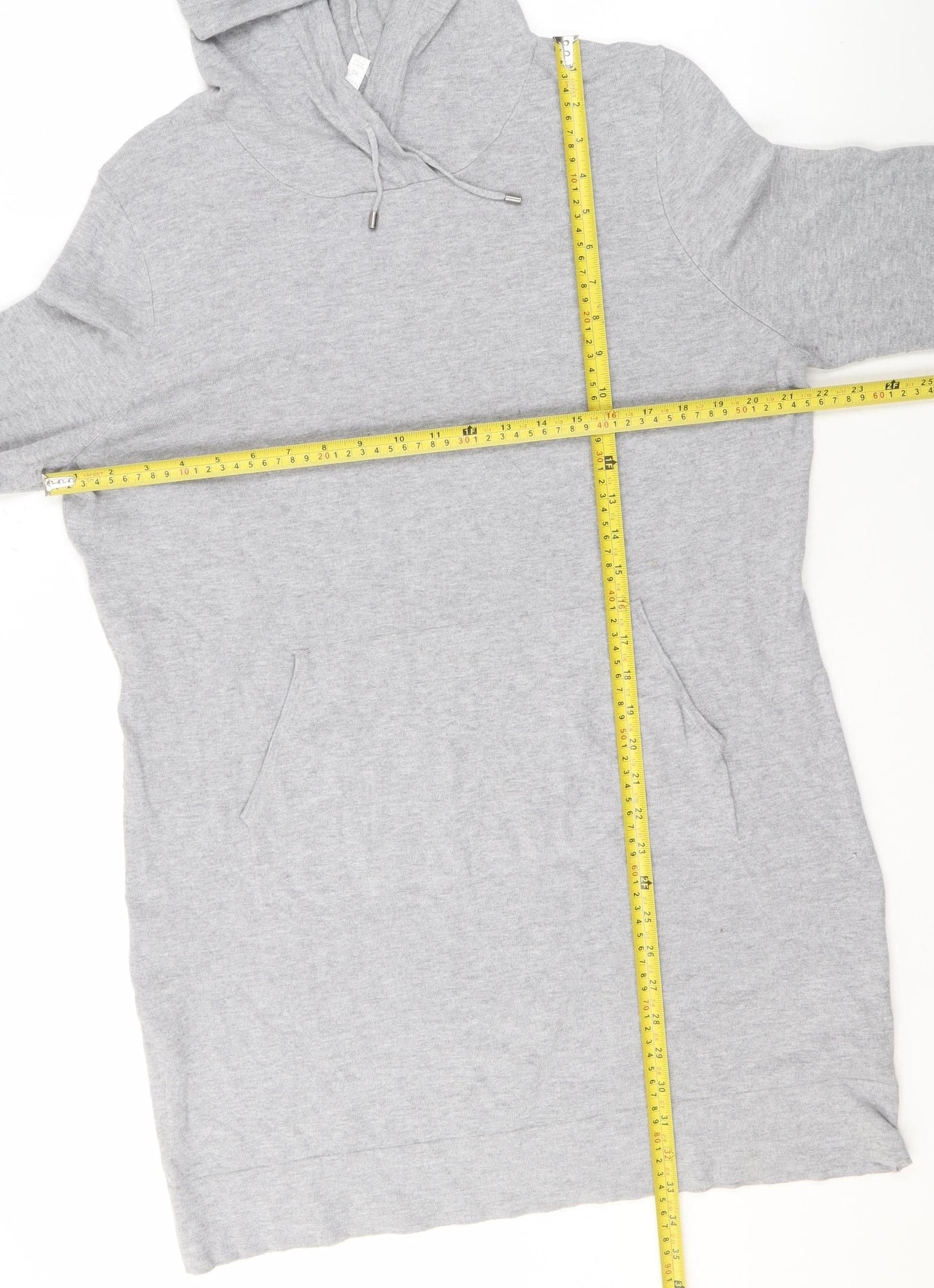 Womens UK Size XL Fabletics Grey Pullover Hoodie