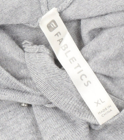 Womens UK Size XL Fabletics Grey Pullover Hoodie