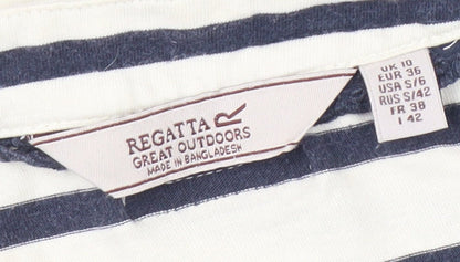 Womens UK Size 10 Regatta Blue Basic T-Shirt