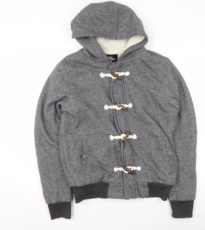 Mens UK Size M Cedar Wood State Grey Pullover Hoodie