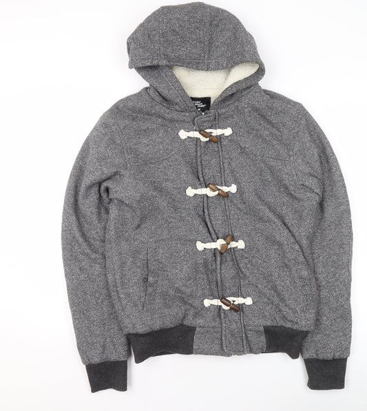Mens UK Size M Cedar Wood State Grey Pullover Hoodie