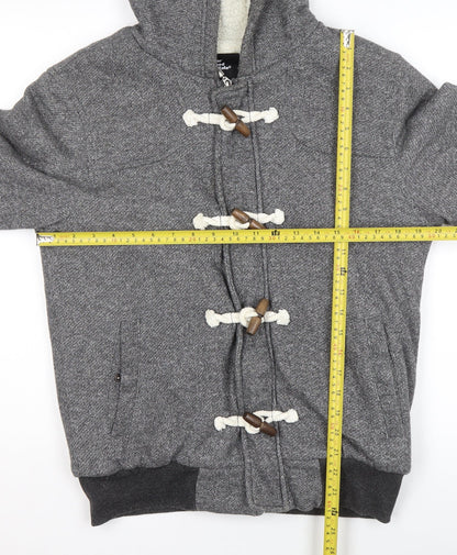 Mens UK Size M Cedar Wood State Grey Pullover Hoodie
