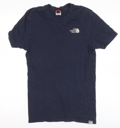 The North Face Men's Navy Blue XS Cotton Crew Neck T-Shirt