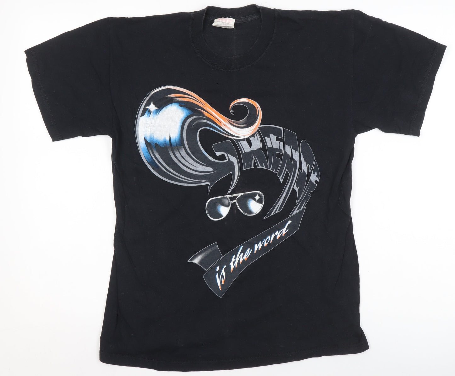 Mens UK Size M Fruit of the Loom Black  T-Shirt