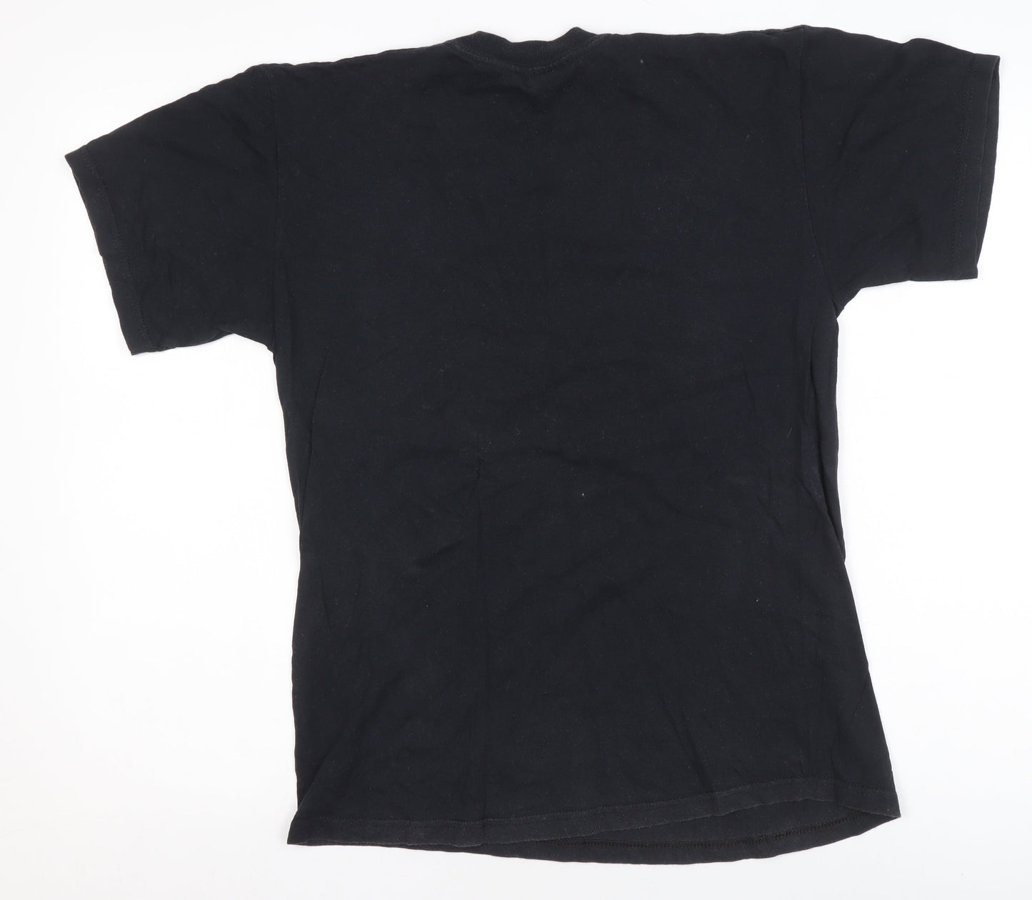Mens UK Size M Fruit of the Loom Black  T-Shirt