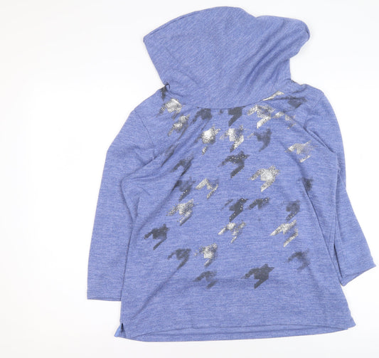 Womens UK Size 14/16 Tigi Blue Pullover Sweatshirt