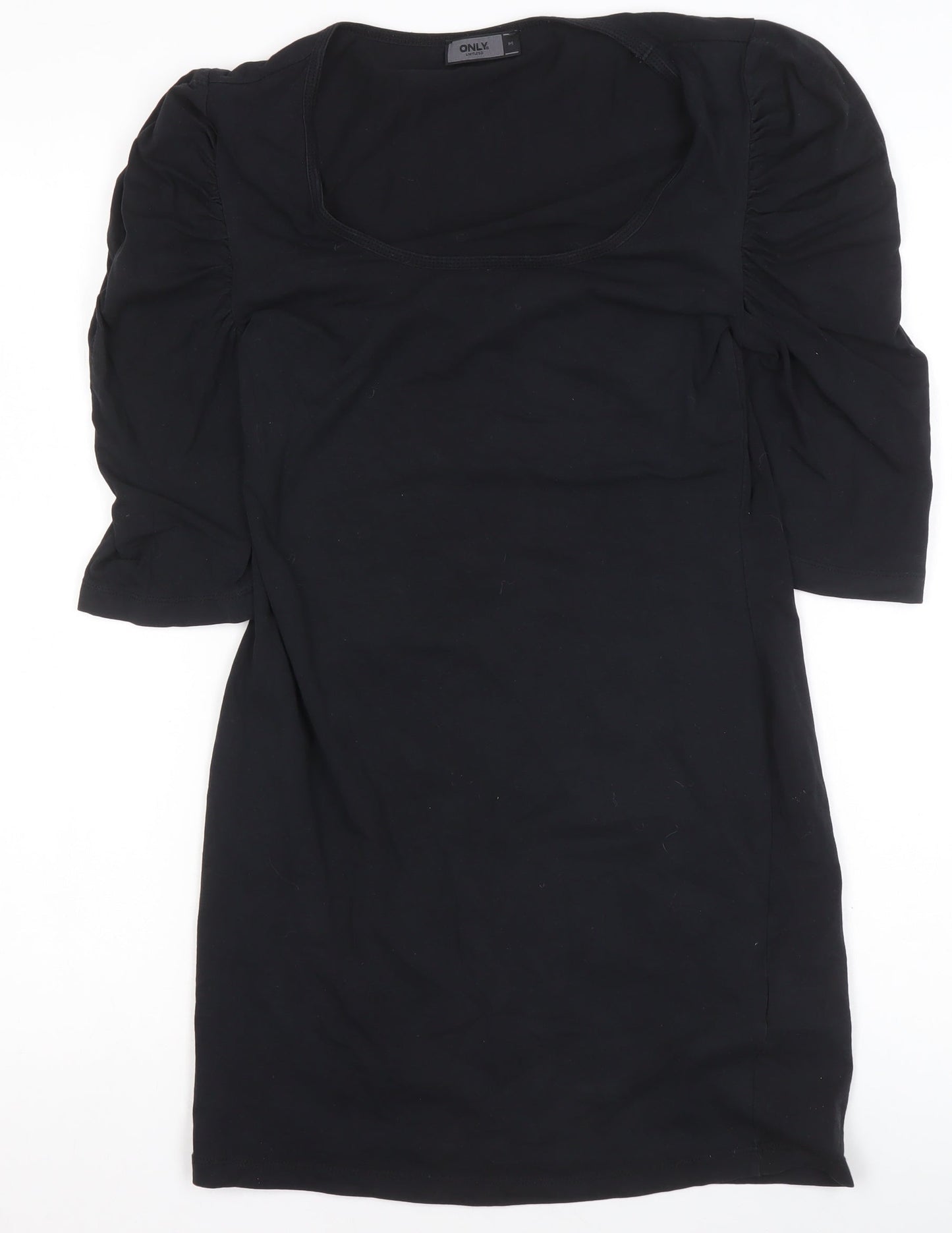 ONLY Women’s Black Bodycon Short Sleeve Jersey Dress M