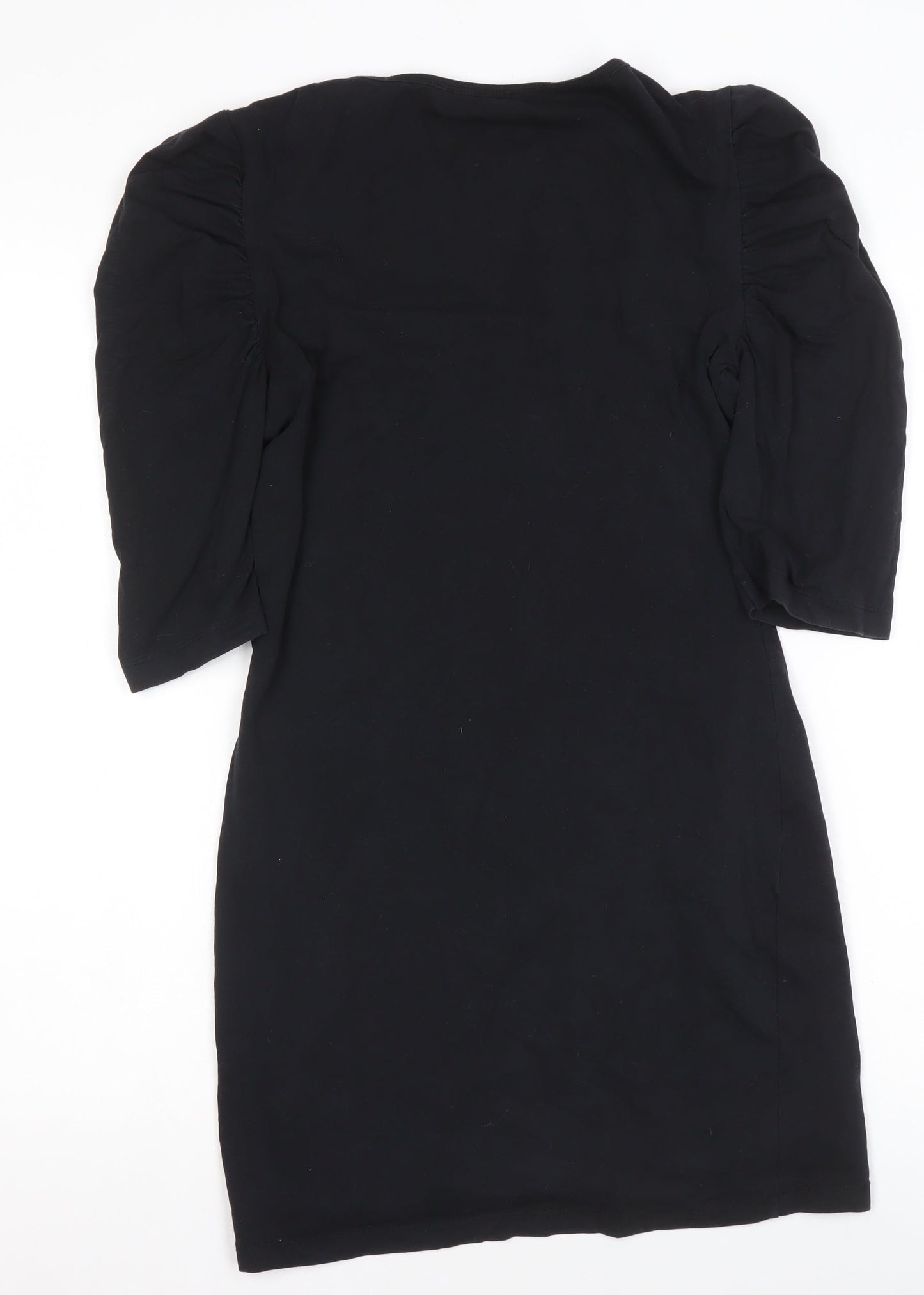 ONLY Women’s Black Bodycon Short Sleeve Jersey Dress M