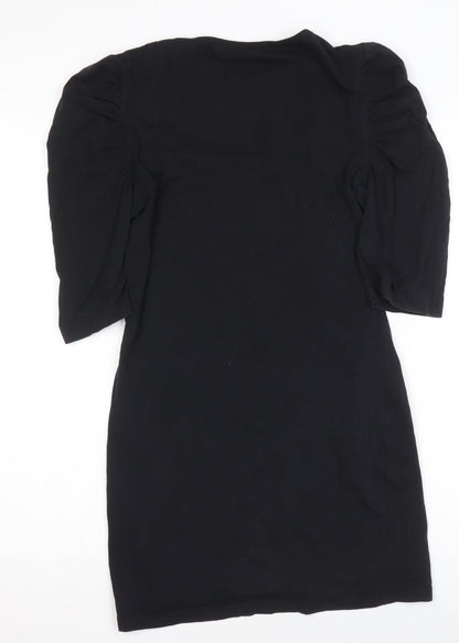 ONLY Women’s Black Bodycon Short Sleeve Jersey Dress M