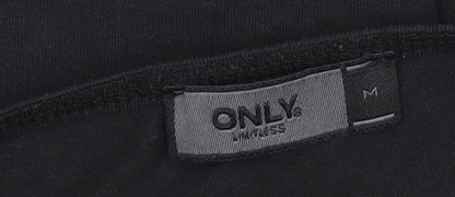 ONLY Women’s Black Bodycon Short Sleeve Jersey Dress M