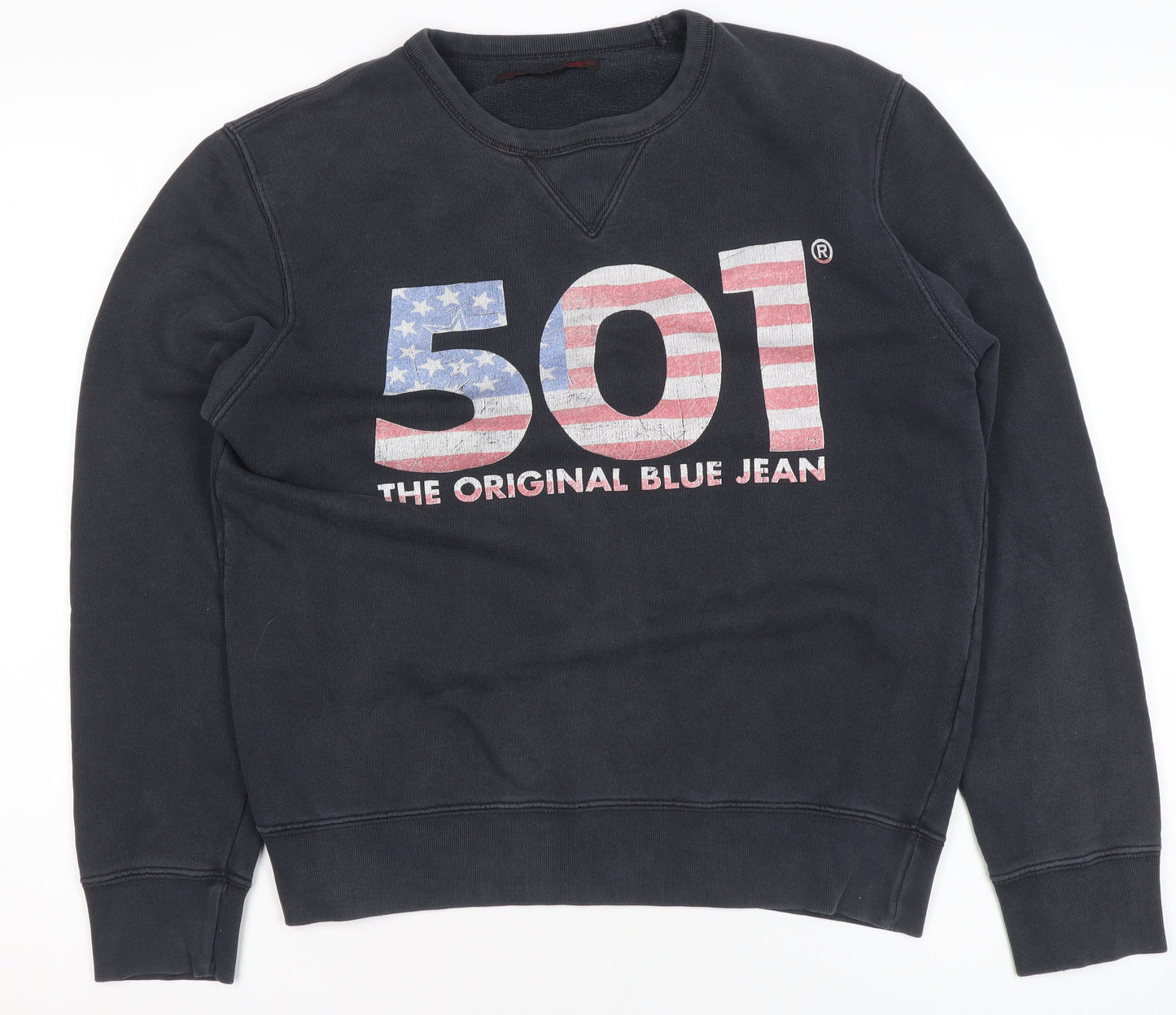 Womens UK Size M Levi Strauss & Co Black Pullover Sweatshirt