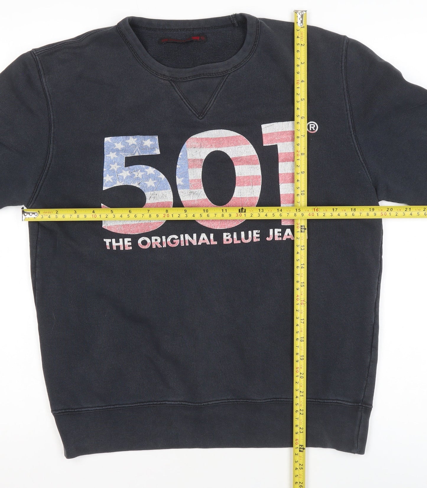 Womens UK Size M Levi Strauss & Co Black Pullover Sweatshirt