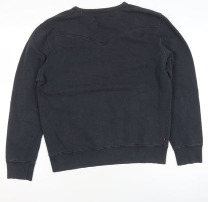 Womens UK Size M Levi Strauss & Co Black Pullover Sweatshirt