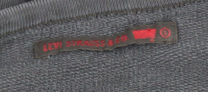 Womens UK Size M Levi Strauss & Co Black Pullover Sweatshirt
