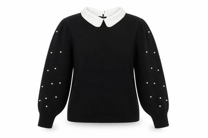 Womens UK Size L Siorvi Milano Black Pullover Jumper