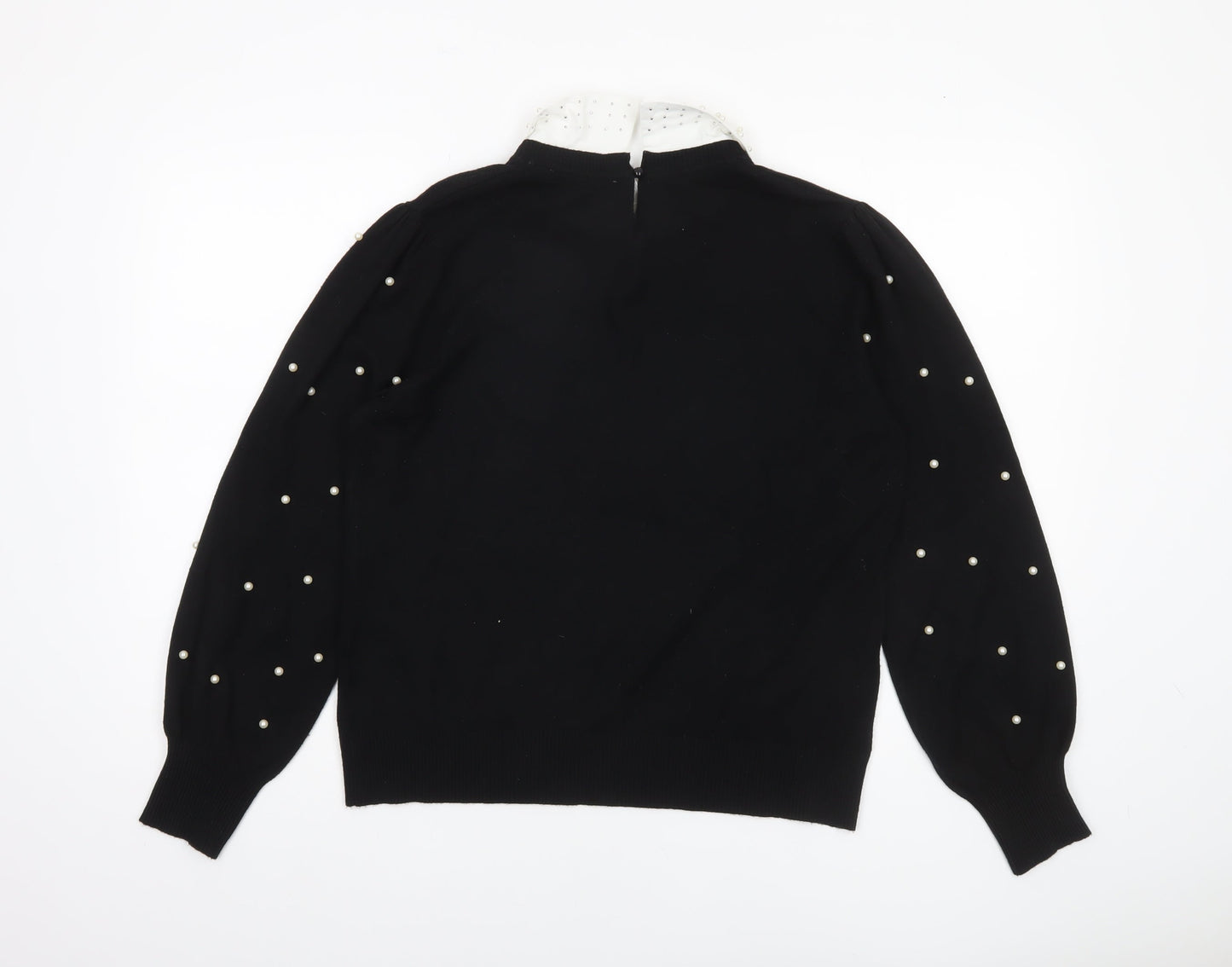 Womens UK Size L Siorvi Milano Black Pullover Jumper