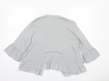 Womens UK Size 16 Marks and Spencer Grey Cardigan Jumper