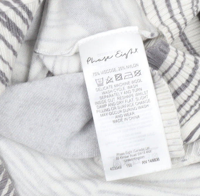 Womens UK Size L Phase Eight Grey Pullover Jumper